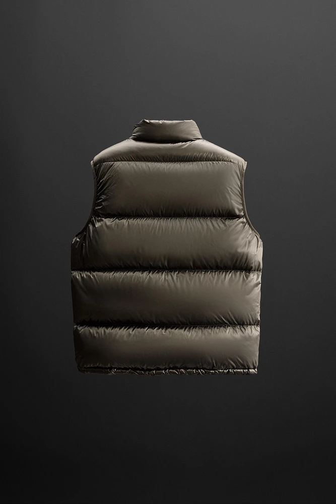 100% FEATHER FILL PUFFER VEST