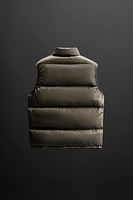 100% FEATHER FILL PUFFER VEST