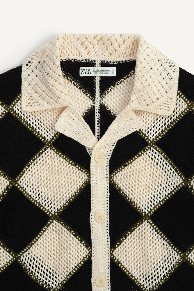 CHEMISE EN MAILLE À LOSANGES ÉDITION LIMITÉE