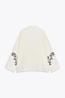 KIMONO EN LIN 100 % BRODÉ