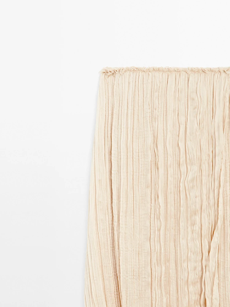 Pleated skirt with fold detail - Limited Edition
