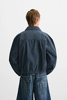 BLOUSON STRUCTURÉ À RAYURES
