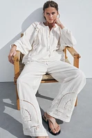 PANTALON DE PYJAMA BRODÉ ZW COLLECTION