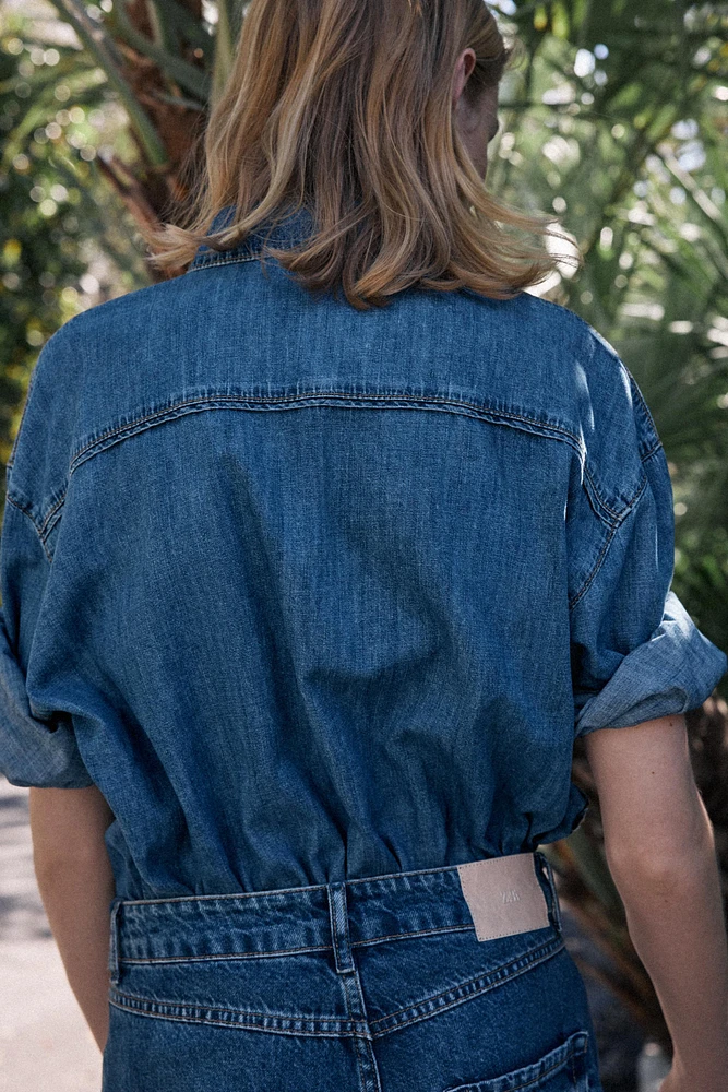 Z1975 BELTED DENIM SHIRT