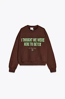 THE WHITE LOTUS FLEECE SWEATSHIRT