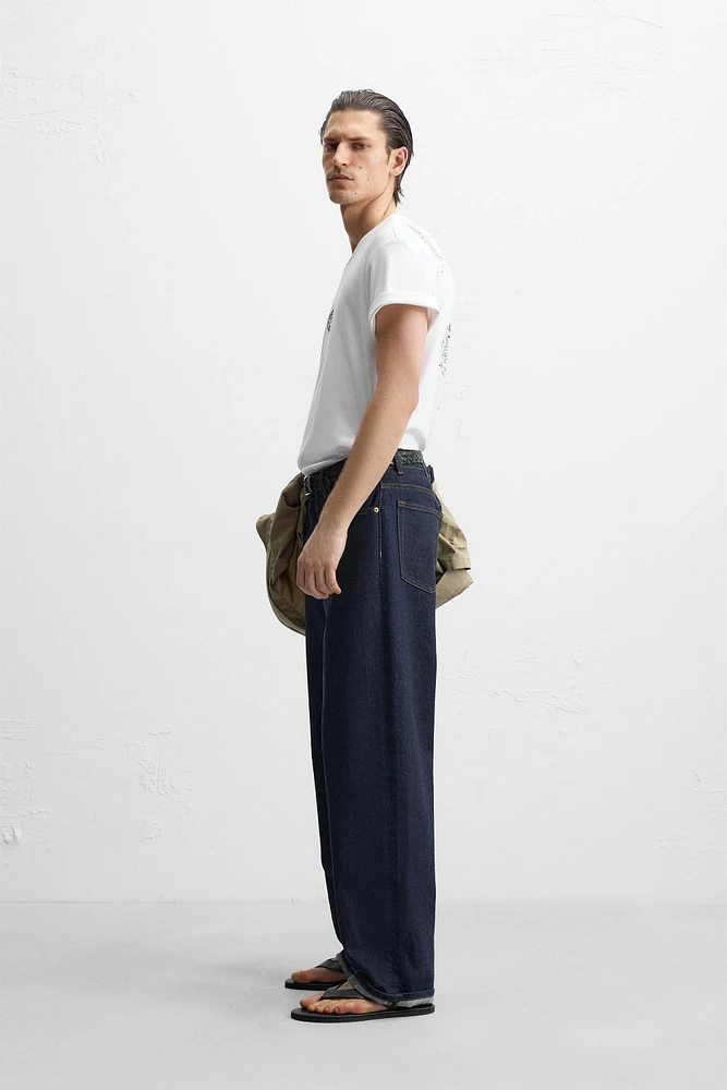 T-SHIRT WITH TONAL EMBROIDERY