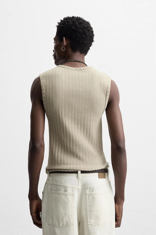 RIBBED TANK TOP