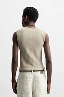 RIBBED TANK TOP