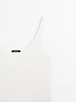 100% linen strappy top