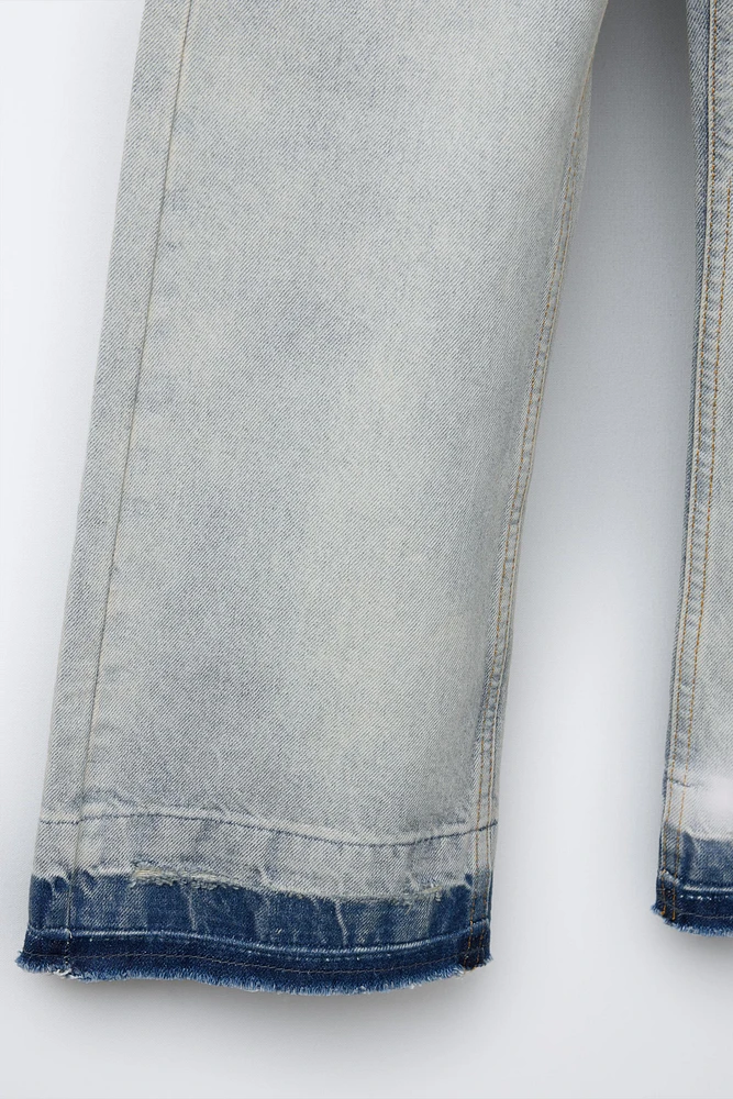 JEAN FLARE BAS SANS COUTURE