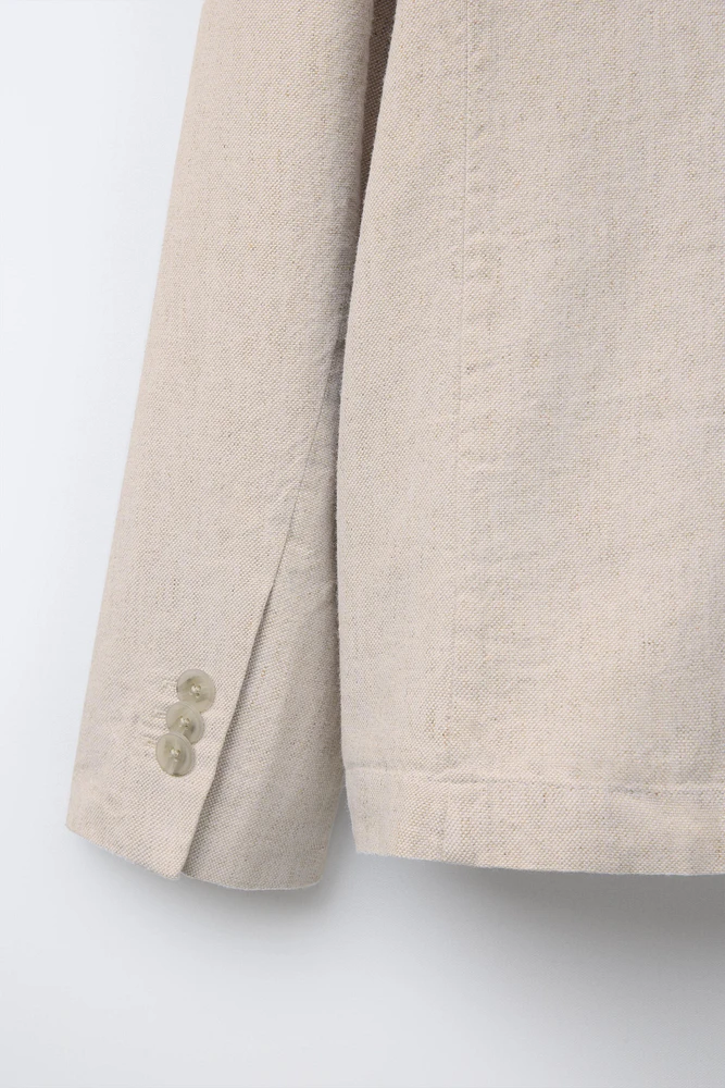 VESTE DE COSTUME COTON LIN