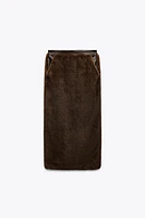 FAUX FUR MIDI SKIRT LIMITED EDITION