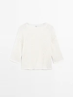 Oversize short sleeve sweater - STUDIO