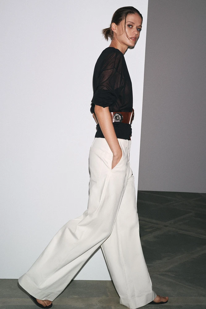ZW COLLECTION HIGH WAIST WIDE LEG JEANS