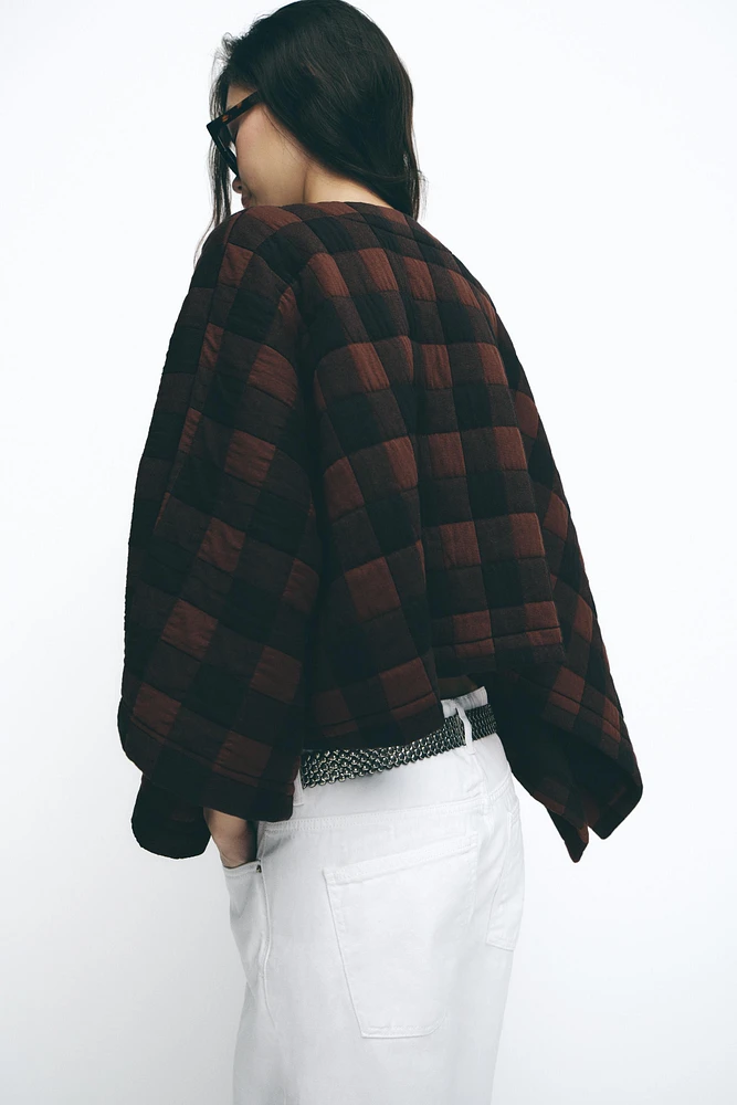 PADDED CHECKERED JACKET