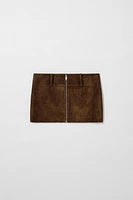 SUEDE LEATHER SKIRT KATE MOSS X ZARA