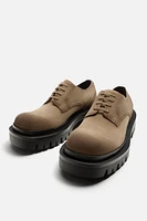 THICK SOLE LEATHER SHOE
