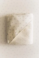 SERVIETTE DE BAIN CAPUCHE BÉBÉ MINIFLEUR