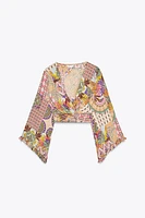 PRINTED CROP TOP
