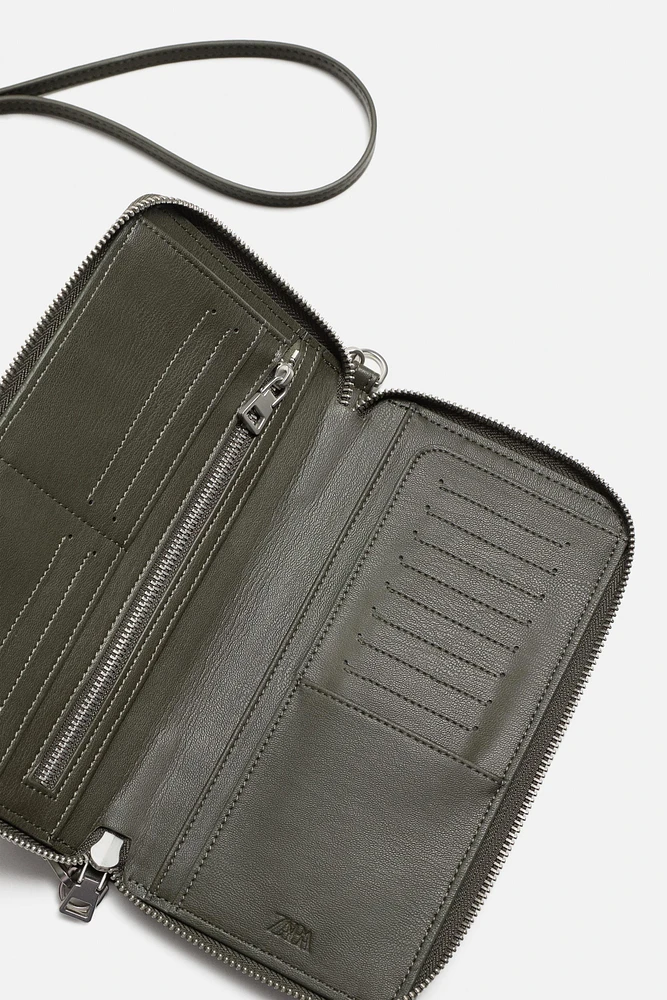 WOVEN CROSSBODY WALLET BAG