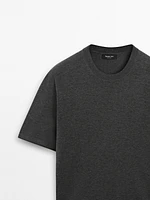 T-shirt en maille de coton mélangé