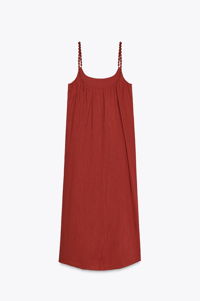 OVERSIZED STRAPPY DRESS