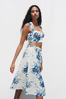 PRINTED CROP TOP