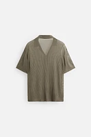 SEMI-SHEER TEXTURED SHIRT