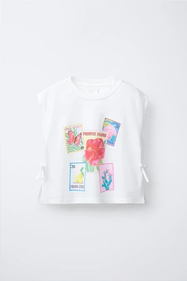 T-SHIRT IMPRIMÉ LACETS