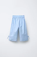 PANTALON LACETS BRODÉS