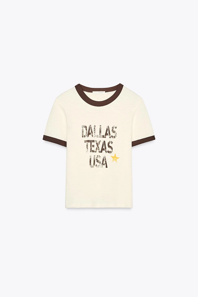 FLAME TEXT T-SHIRT