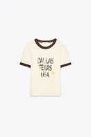 FLAME TEXT T-SHIRT