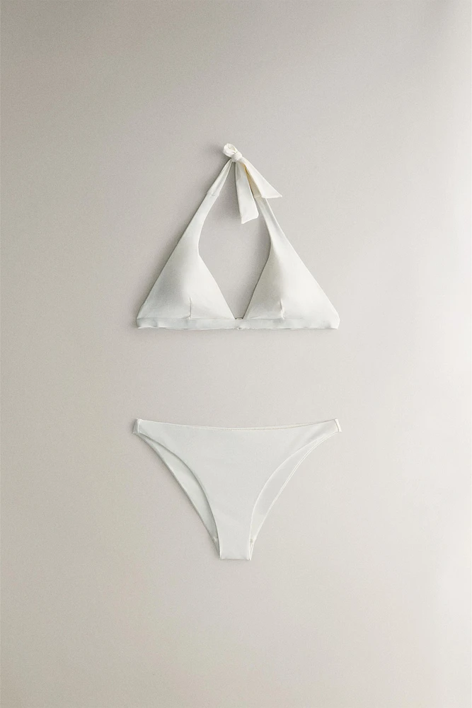 PLAIN TRIANGLE BEACH BIKINI TOP
