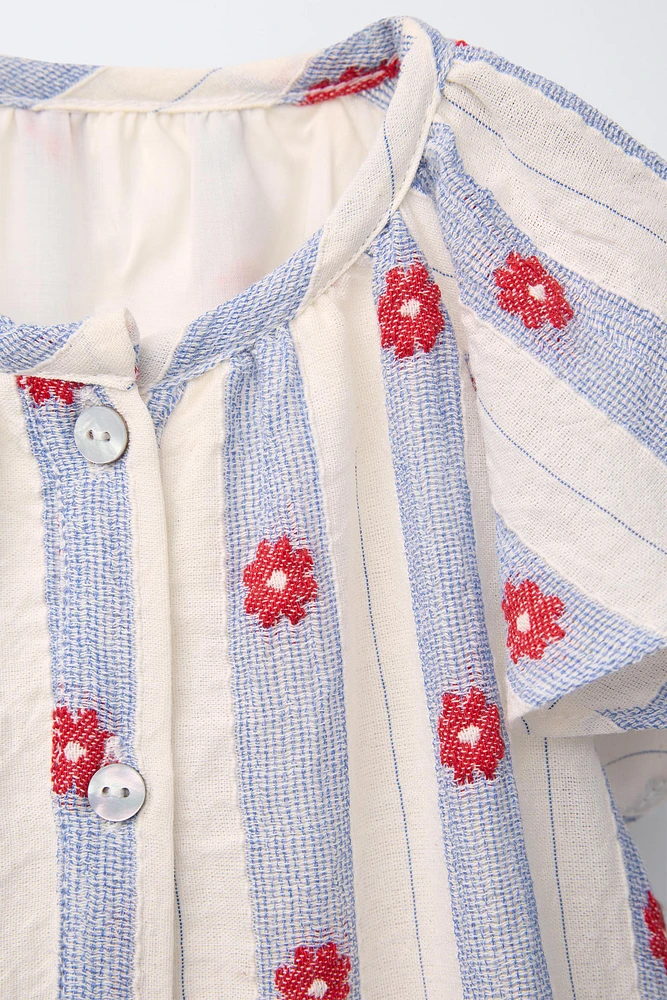FLORAL JACQUARD DRESS