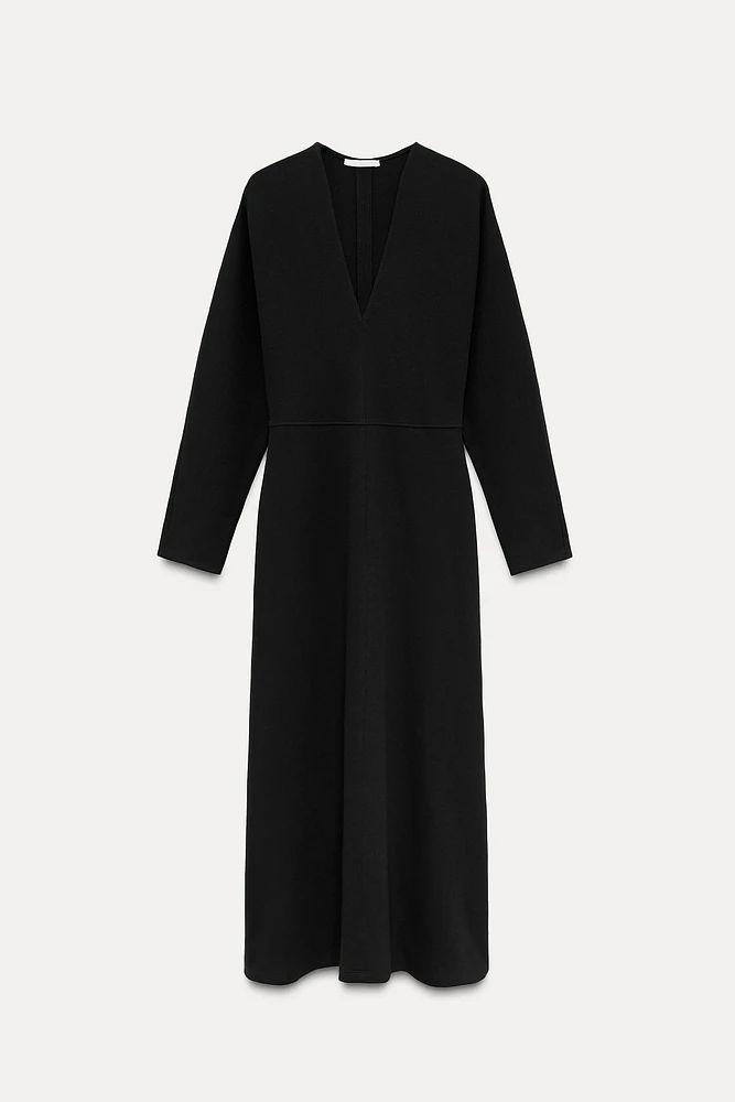 INTERLOCK MIDI DRESS