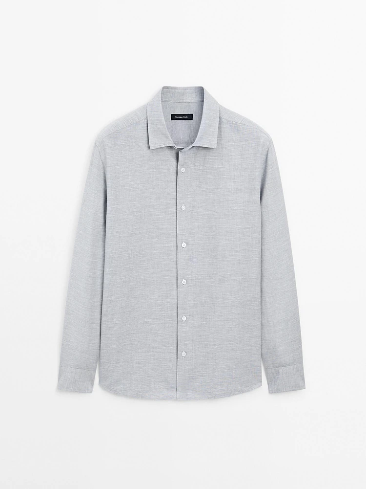 Chemise regular fit chinée