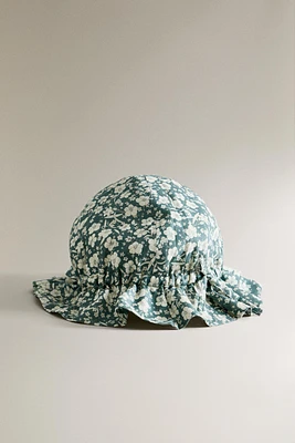 BOB DE PLAGE ENFANT FLEURS TROPICALES
