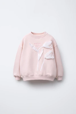 ORGANZA TULIP SWEATSHIRT
