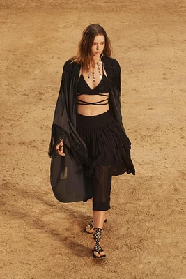 LIMITED EDITION RUFFLE MIDI SKIRT