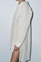 LIMITED EDITION WRINKLE EFFECT LINEN SHIRT