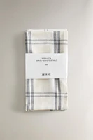 CHECK COTTON NAPKINS (SET OF 2