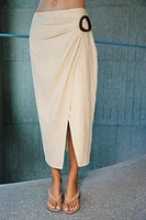 PLEATED LINEN TOP