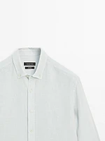 100% linen regular fit shirt