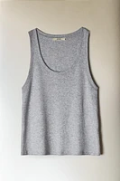 RIBBED COTTON TOP