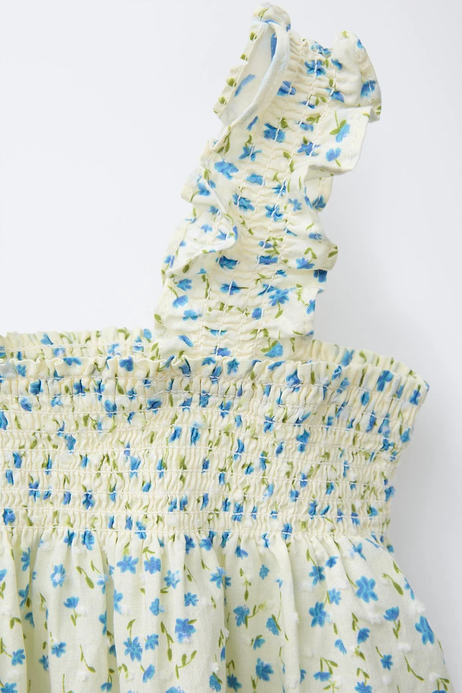 TOP EN PLUMETIS FLEURS