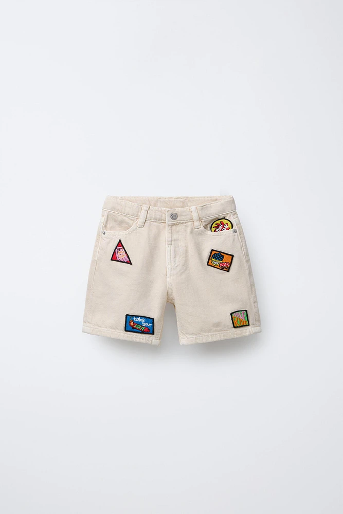 TWILL PATCH SHORTS