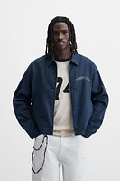 CONTRAST EMBROIDERY JACKET