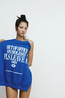 PRINTED SLOGAN SWEATSHIRT