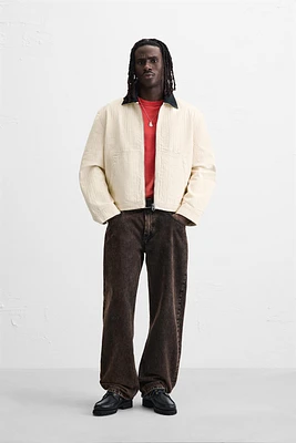 MIXED COLLAR JACKET