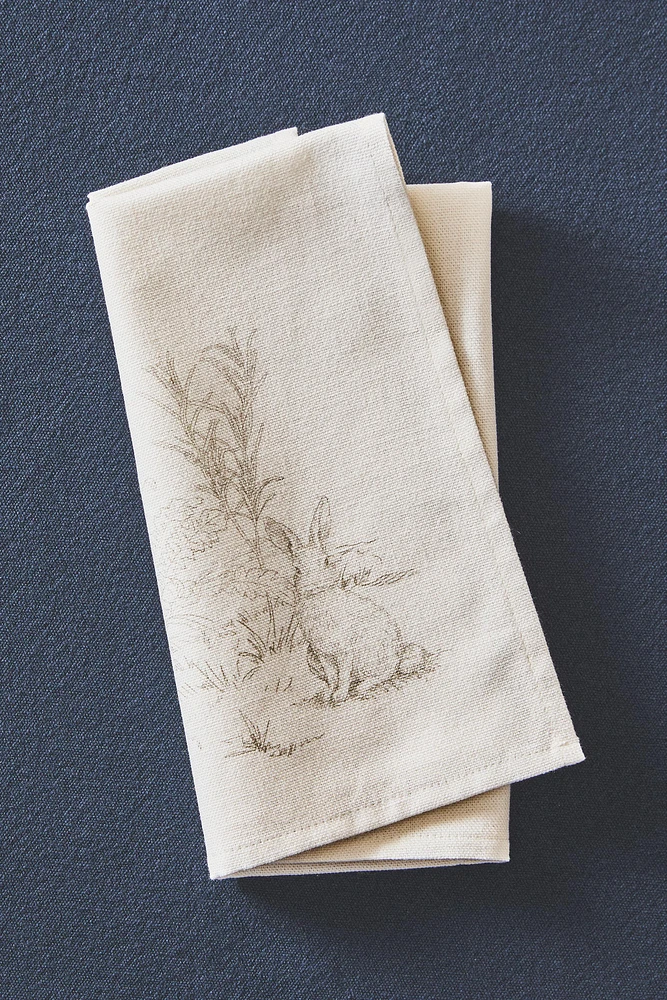 SET OF PRINTED COTTON NAPKINS (SET OF 2)